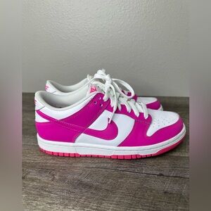 Nike Dunk Low Barbie Fuchsia Pink Sneakers, Size 5.5Y  Youth